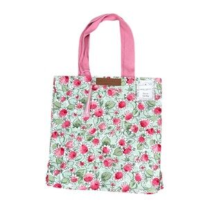 NEW Laura Ashley STRAWBERRY Floral Design Reusable Tote